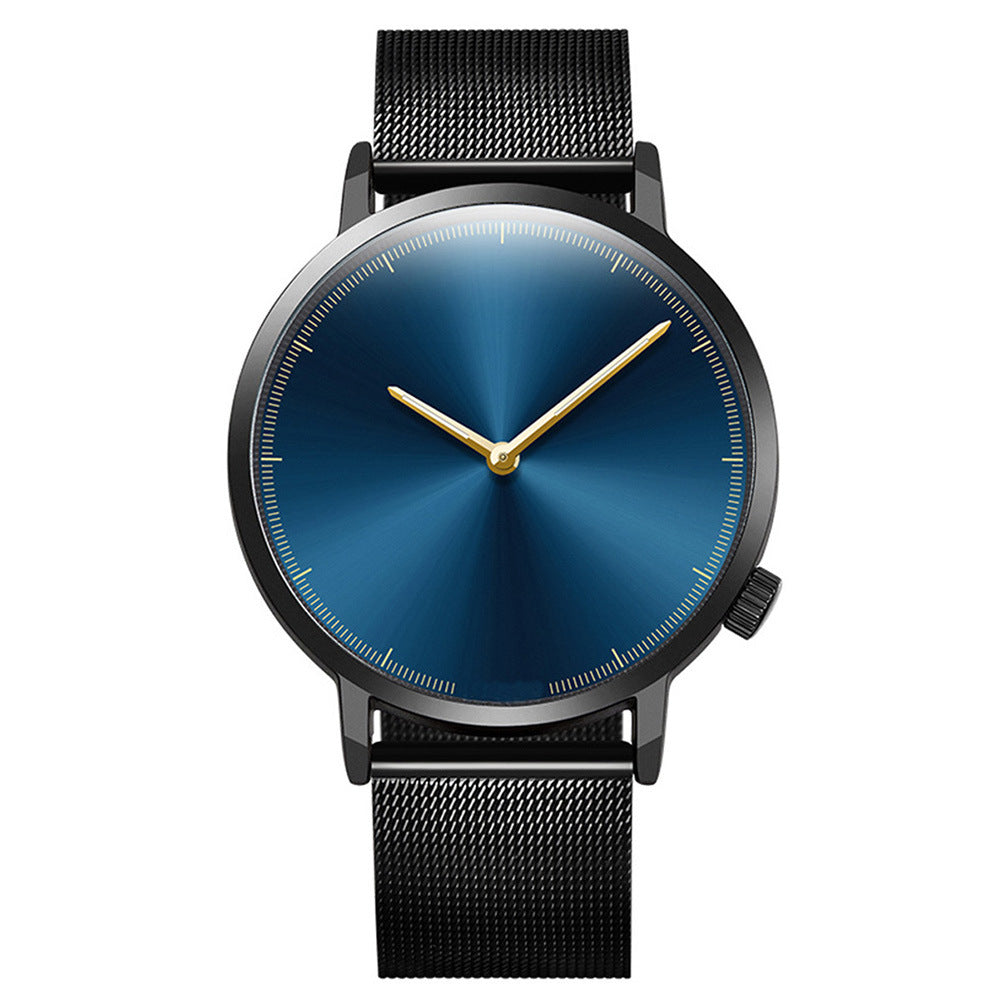 Minimalism with engraved timing net with quartz watch student watch unisex
