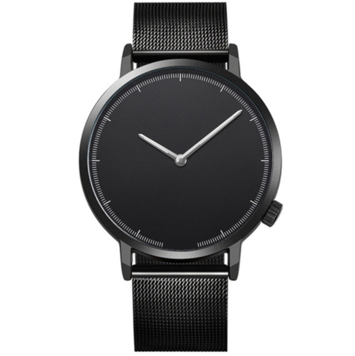 Minimalism with engraved timing net with quartz watch student watch unisex