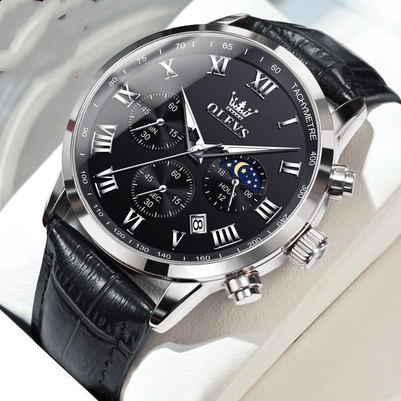 OLEVS-Multi-functional Timing Waterproof Luminous Quartz Watch